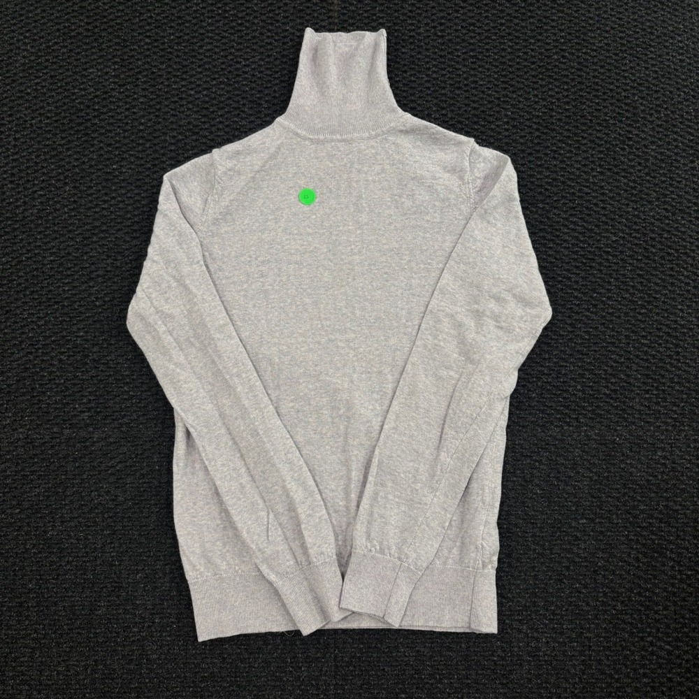 Meraki Light Grey 100% Merino Wool Turtleneck Pullover Sweater Women Size Medium